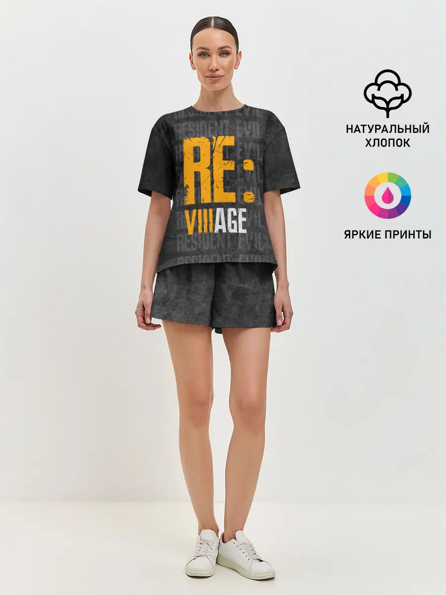 Женская пижама с шортами / RE VILLAGE | ДЕРЕВНЯ ОБИТЕЛЬ ЗЛА