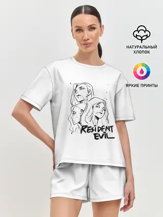 Женская пижама с шортами / Сестры Димитреску