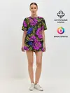 Женская пижама с шортами / Цветочный Паттерн