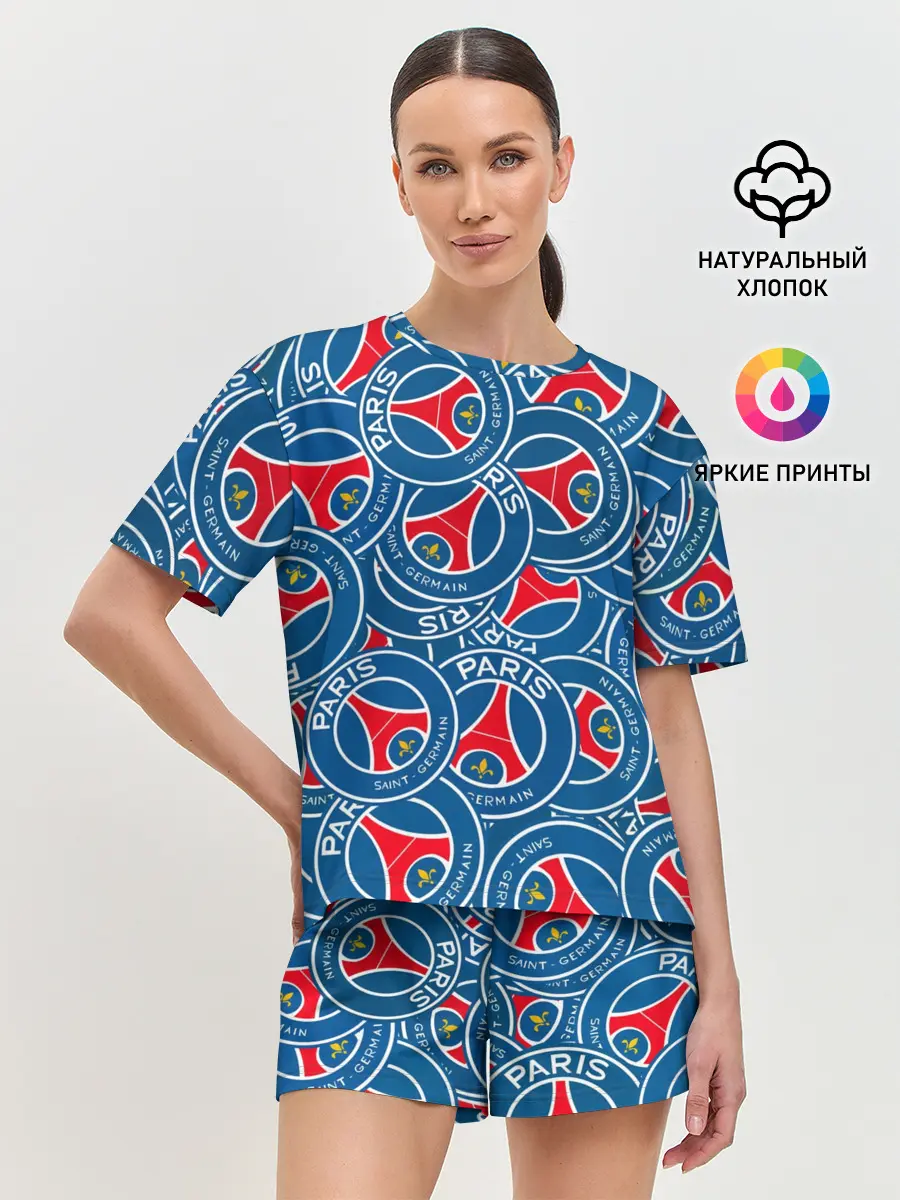 Женская пижама с шортами / ФК ПСЖ / PARIS SAINT GERMAIN