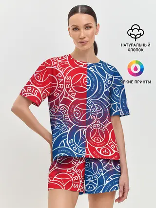 Женская пижама с шортами / ФК ПСЖ / PARIS SAINT GERMAIN
