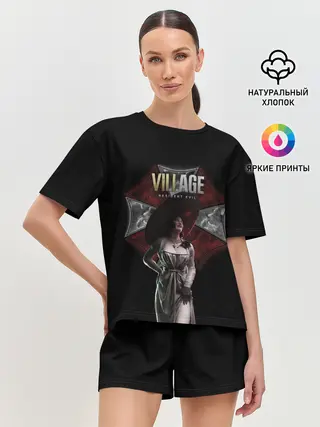 Женская пижама с шортами / Resident Evil. Lady Dimitrescu