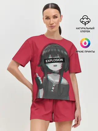 Женская пижама с шортами / Megumin Konosuba Мегумин