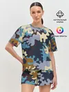 Женская пижама с шортами / Облака