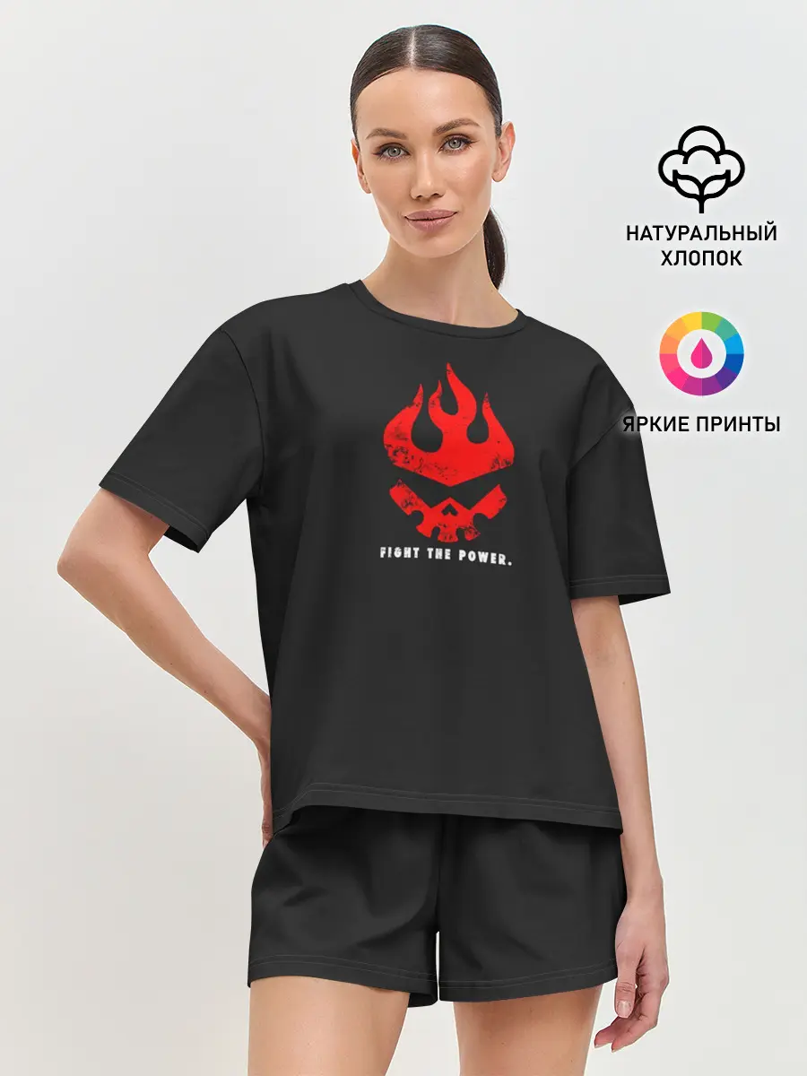 Женская пижама с шортами / Fight the power