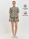 Женская пижама с шортами / Poggers Pattern