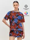 Женская пижама с шортами / Неоновые Тропики