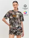 Женская пижама с шортами / Dimitrescu stikers style 2
