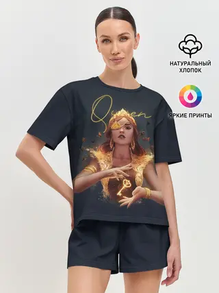 Женская пижама с шортами / Queen