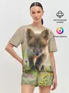 Женская пижама с шортами / Лисичка
