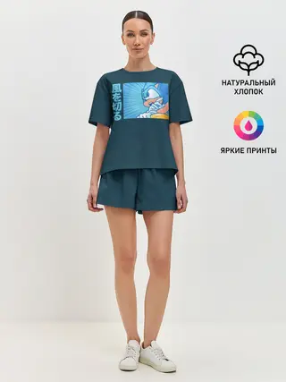 Женская пижама с шортами / Sonic alert