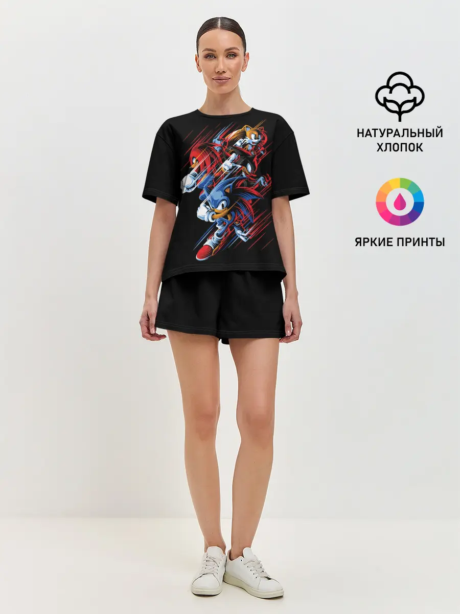 Женская пижама с шортами / Sonics team