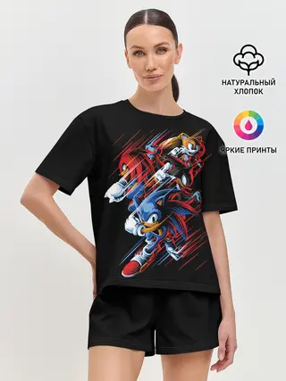 Женская пижама с шортами / Sonics team