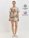 Женская пижама с шортами / Розэ маслом