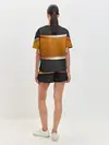 Женская пижама с шортами / 3d gold / black