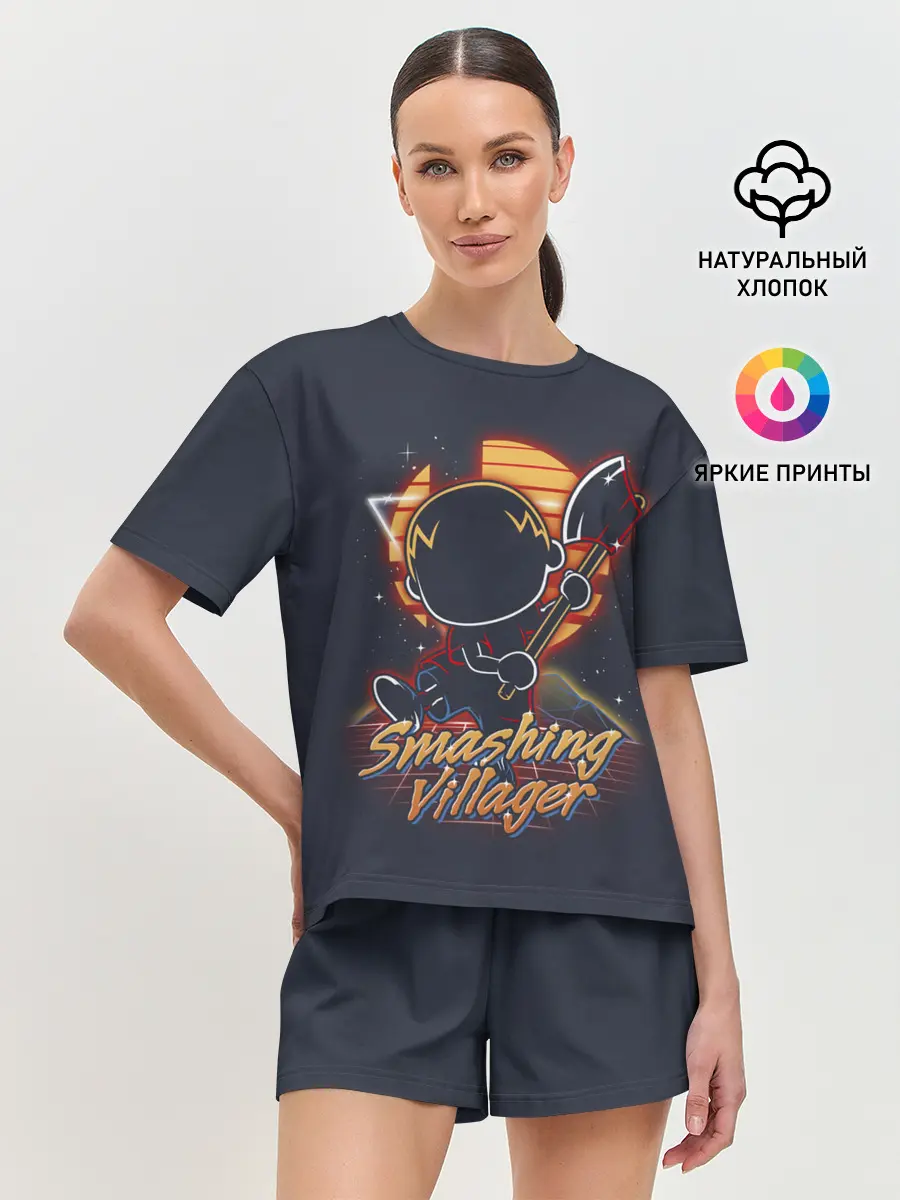 Женская пижама с шортами / Smashing Villager
