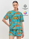 Женская пижама с шортами / Подводный мир