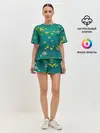 Женская пижама с шортами / Подводный мир. Рыбки