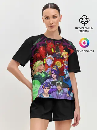Женская пижама с шортами / Hades heroes