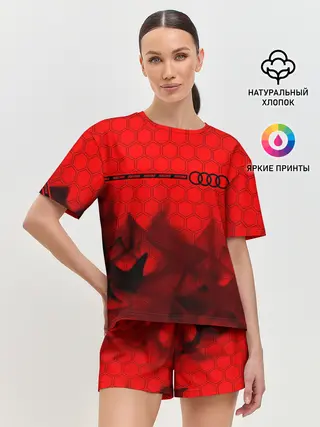 Женская пижама с шортами / Audi - Racing