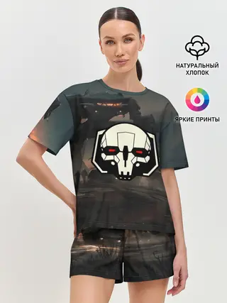 Женская пижама с шортами / Боевоймех