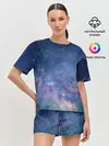Женская пижама с шортами / Космос