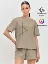 Женская пижама с шортами / Геометрия
