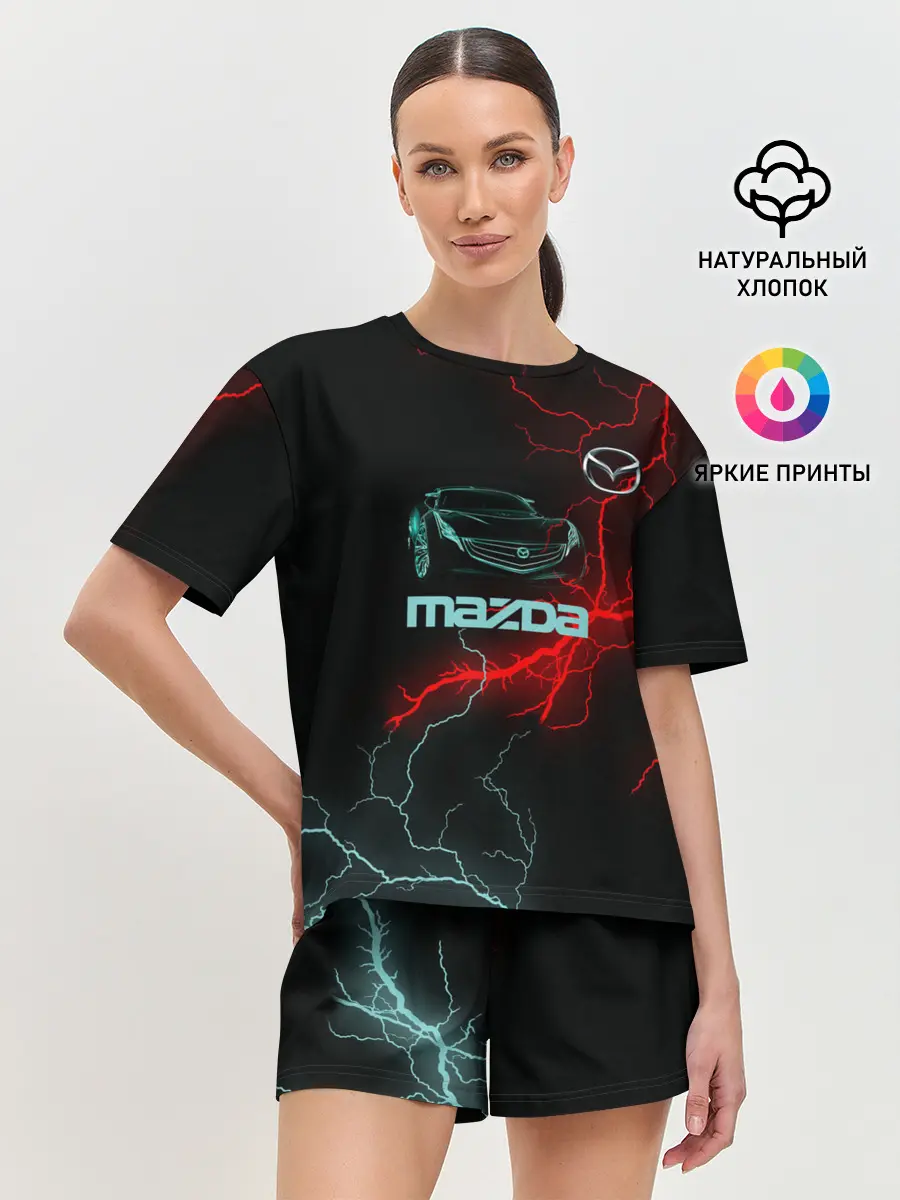 Женская пижама с шортами / Mazda