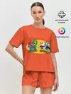 Женская пижама с шортами / CupHead x Mario