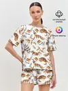 Женская пижама с шортами / Лиса