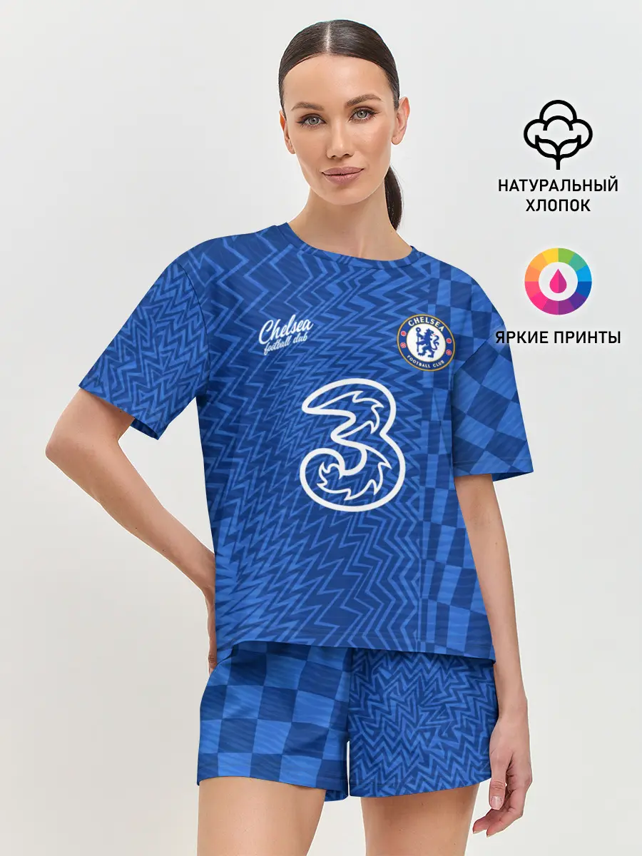 Женская пижама с шортами / Маунт Челси форма 2021/2022