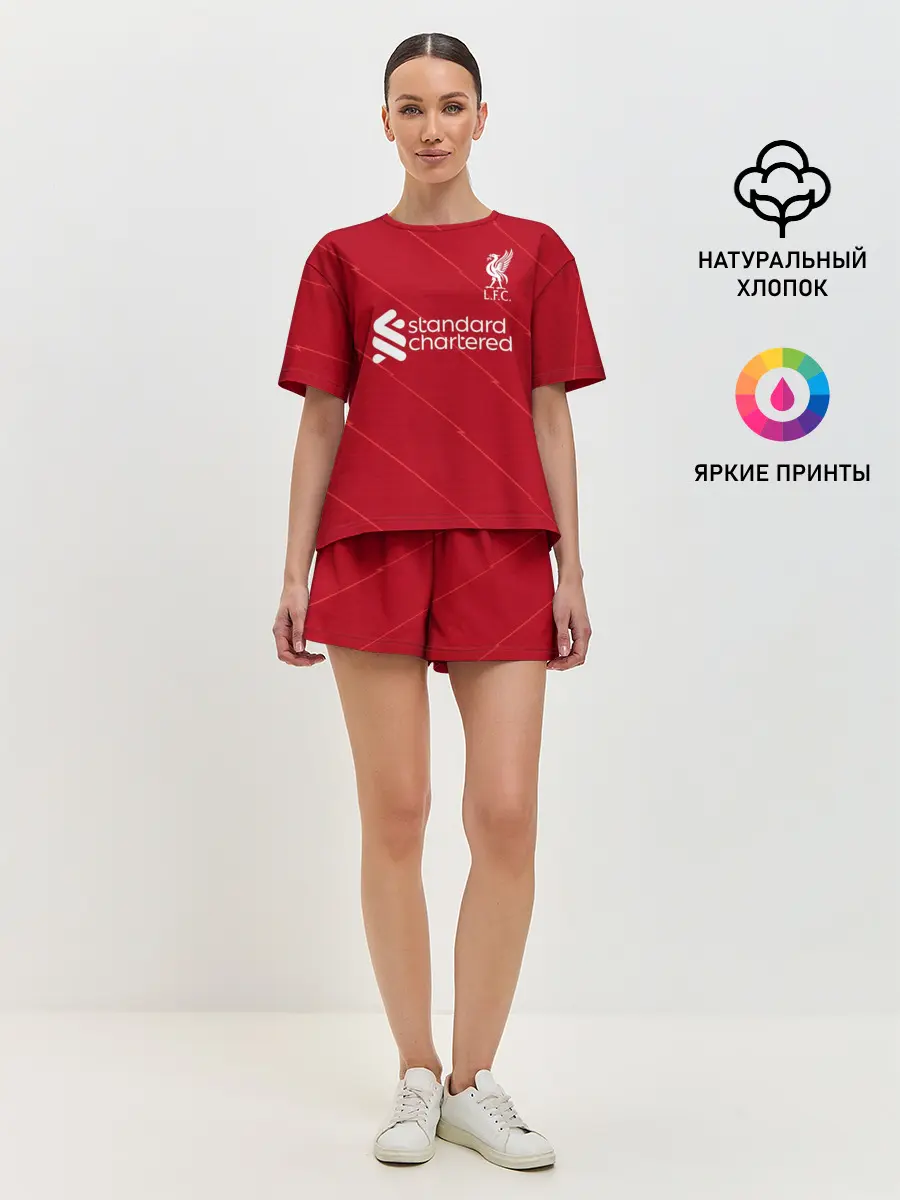 Женская пижама с шортами / Мане Ливерпуль форма 2021/2022