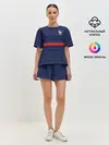 Женская пижама с шортами / форма сборной Франции домашняя