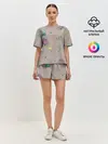 Женская пижама с шортами / Цветочная эстетика