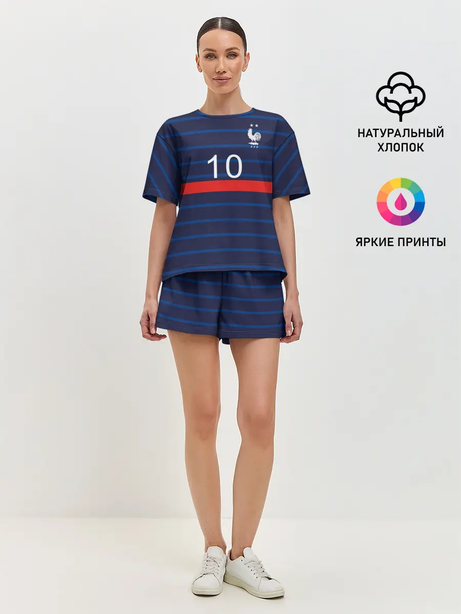 Женская пижама с шортами / Mbappe Франция