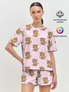 Женская пижама с шортами / Милые маленькие тигрицы