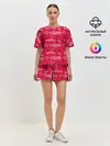 Женская пижама с шортами / Gears pattern