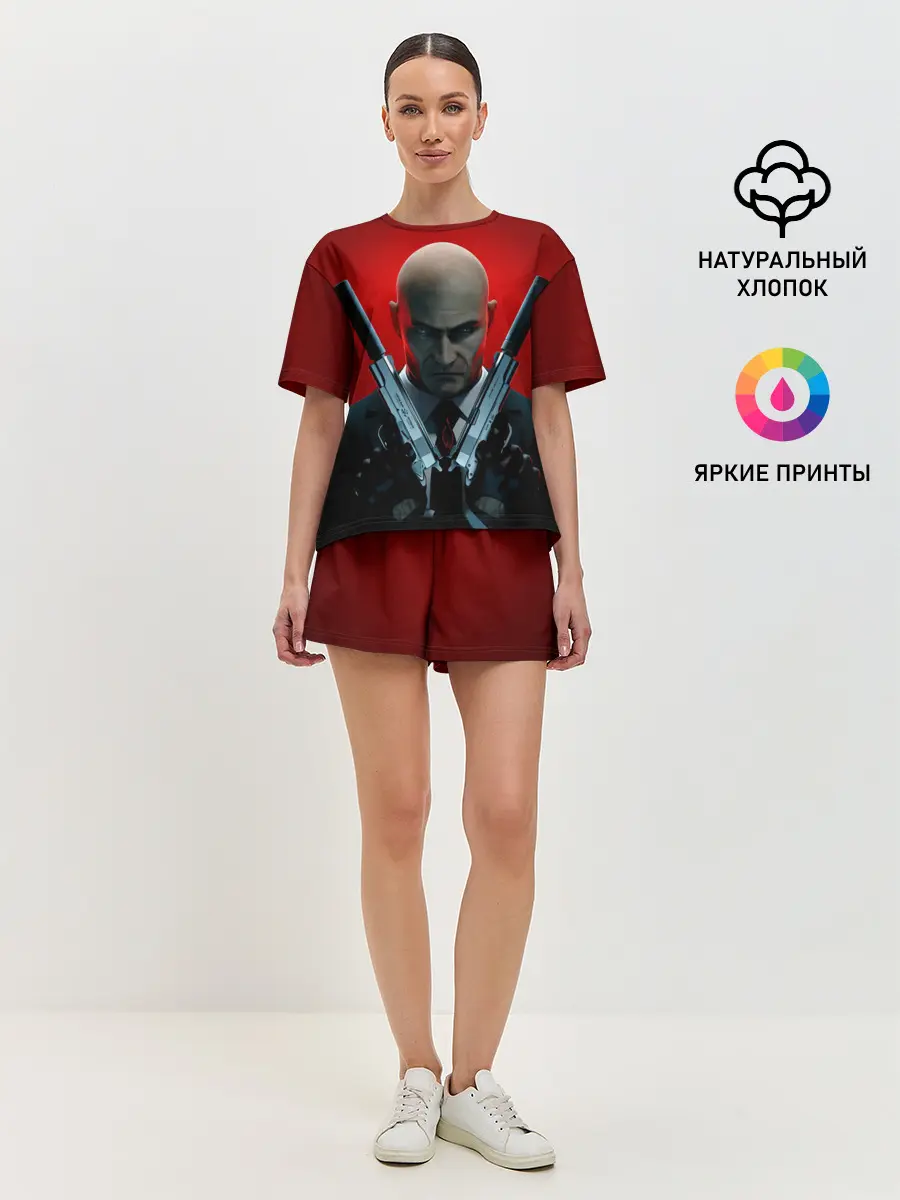 Женская пижама с шортами / Agent here