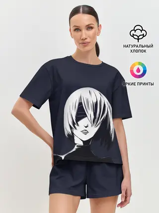 Женская пижама с шортами / Nier Automata | 2B