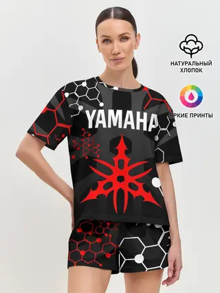 Женская пижама с шортами / YAMAHA / ЯМАХА / МОТОСПОРТ
