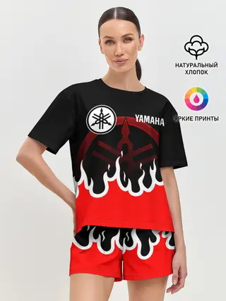 Женская пижама с шортами / YAMAHA / ЯМАХА / МОТОСПОРТ