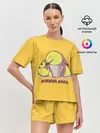 Женская пижама с шортами / Pikachu morning mood