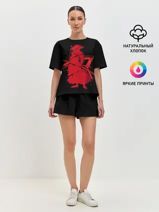 Женская пижама с шортами / Самурай