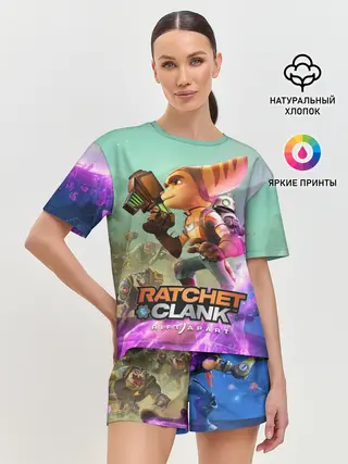 Женская пижама с шортами / Ratchet & Clank: Rift Apart
