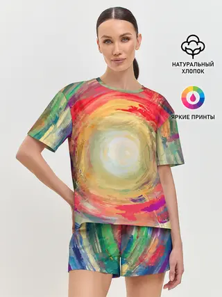 Женская пижама с шортами / Восход