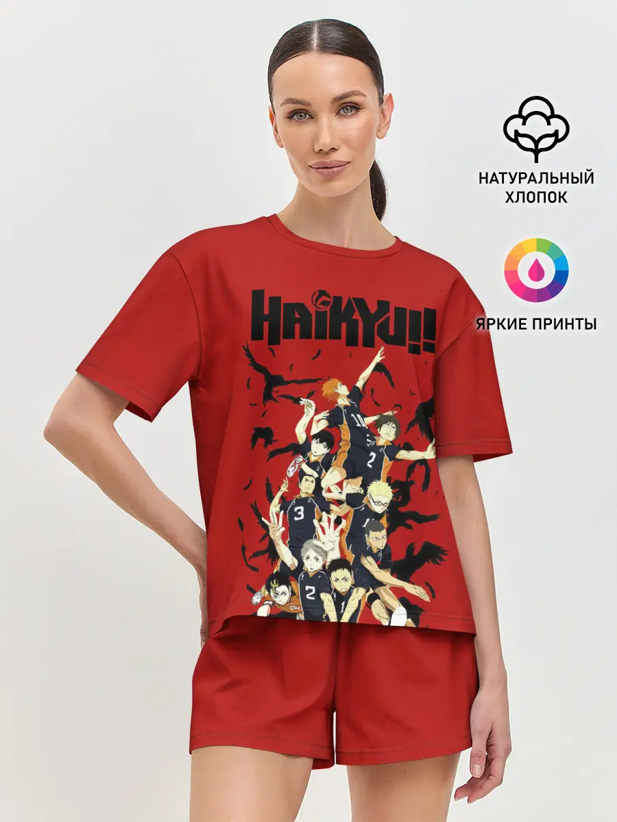 Женская пижама с шортами / Старшая Карасуно | Haikyuu!!