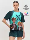 Женская пижама с шортами / Fox Mulder and Dana Scully