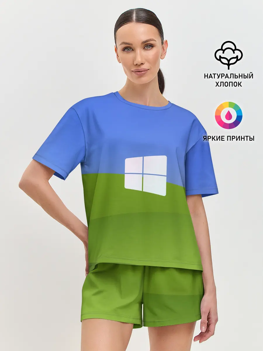 Женская пижама с шортами / W10