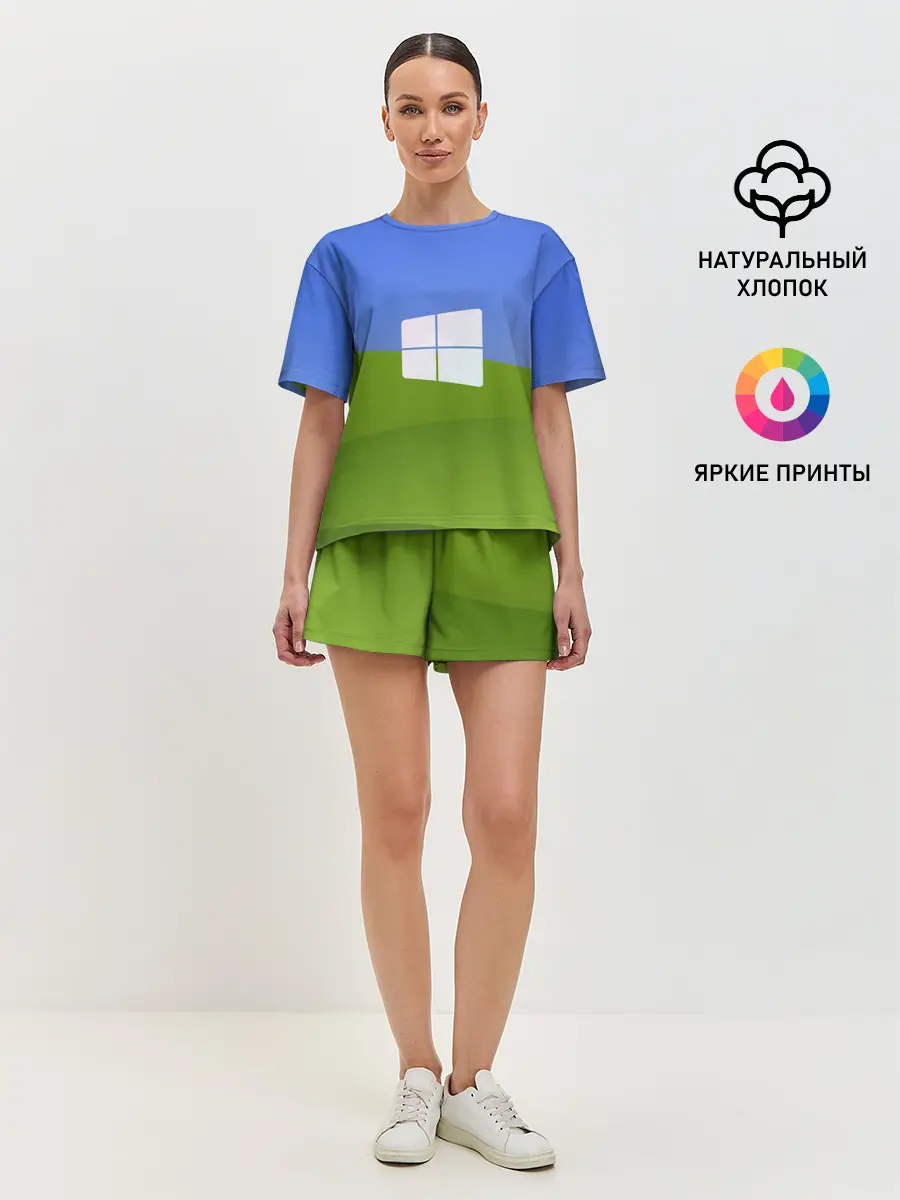 Женская пижама с шортами / W10