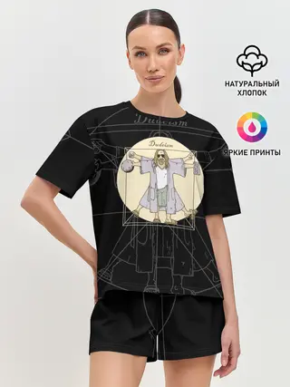 Женская пижама с шортами / Dudeism Большой Лебовский